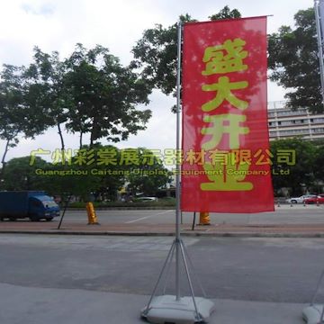 促销旗杆 广州彩棠户外广告旗杆 3米5米7米注水刀旗